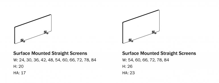 Ed bench Acc - Straight Screen