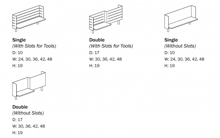 Edison Rail Acc - Workshelf