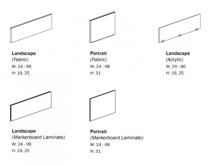 Edison Universal Acc - Rail Screens